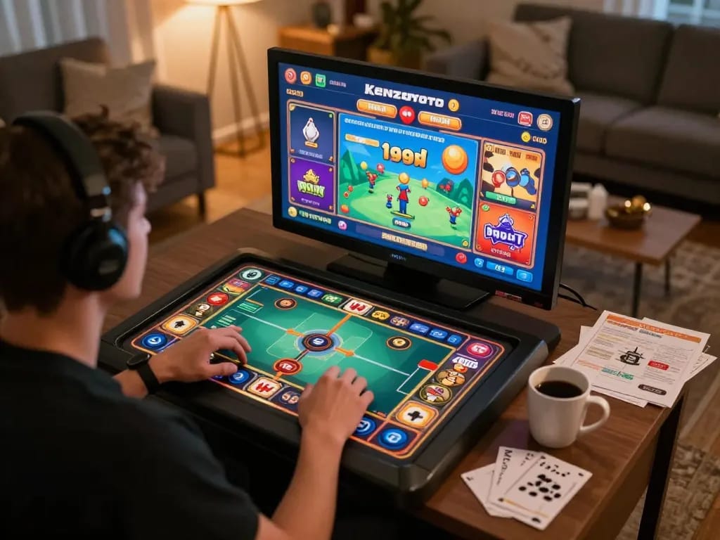 Rasakan sensasi permainan Kenzototo online saat pemain terlibat dalam keputusan strategis di pengaturan rumah yang nyaman