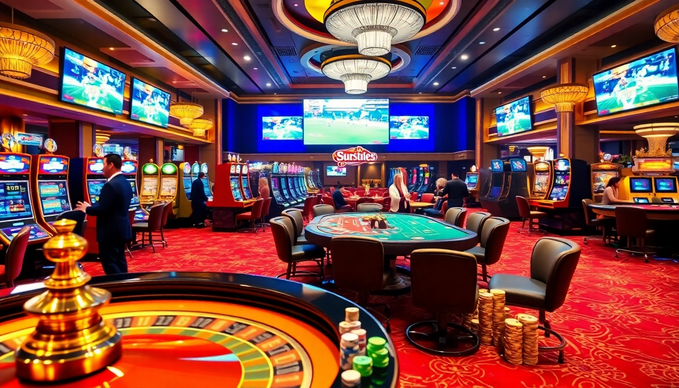 Experience luxury gaming at https://lc88pro.com/ with vibrant slot machines, roulette wheels, and enthusiastic gamblers.