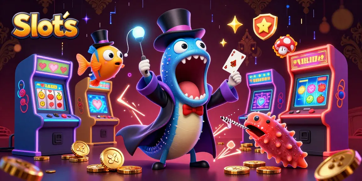 Spin and win with vibrant Slots symbols in an engaging 3D deep-sea casino scene.