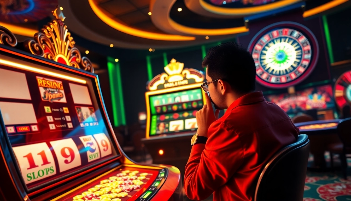 Experience the excitement of slot gacor hari ini with a winning player at a luxurious casino.
