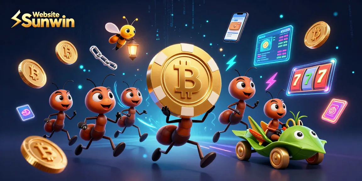Watch the ants deftly steal a golden poker chip in the Website Sunwin casino heist.