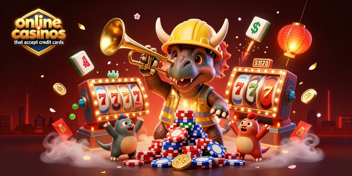 Catch the excitement at online casinos that accept credit cards with vibrant gaming scenes and animated characters.