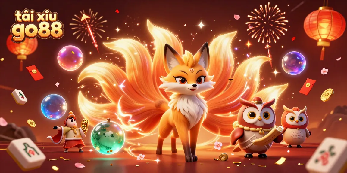 Engage with tài xỉu go88 through vibrant gameplay surrounded by magical elements and festive visuals.