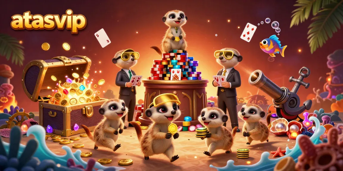 Experience excitement at atasvip with lively meerkats running a dynamic casino operation.