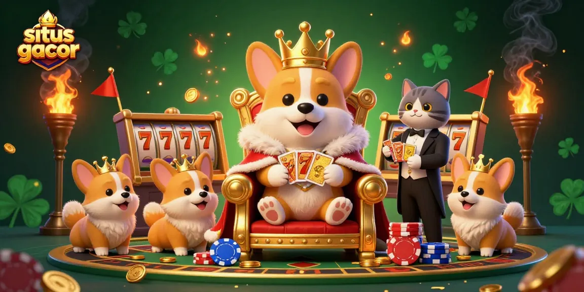 Experience thrilling wins at situs gacor with captivating characters in a vibrant casino setting.
