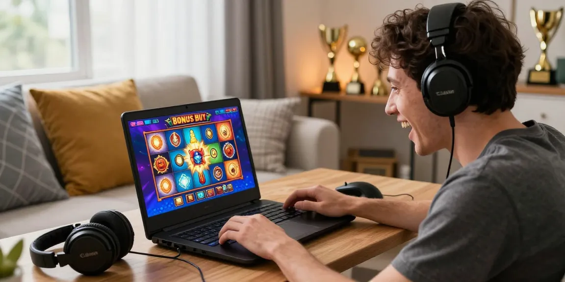 Explore the excitement of bonus buy slots at https://oxfordbedbreakfast.co.uk/ in a cozy gaming environment, showcasing colorful graphics and player engagement.