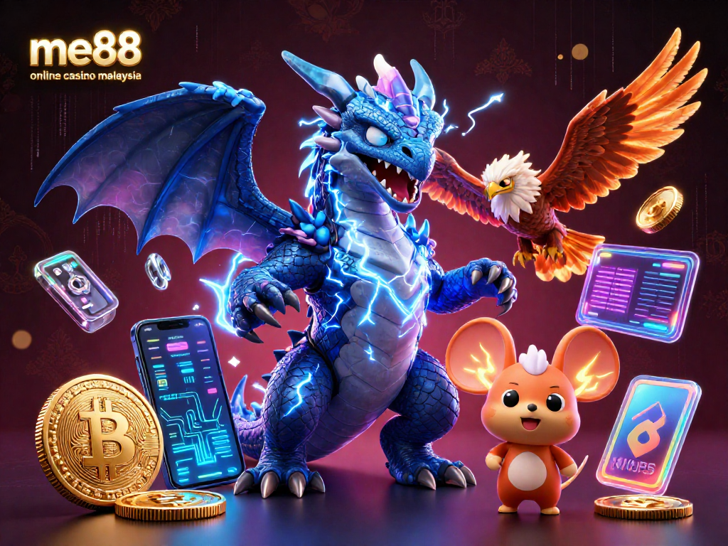 Experience thrilling gameplay at me88 online casino Malaysia with dynamic 3D characters and gaming elements.