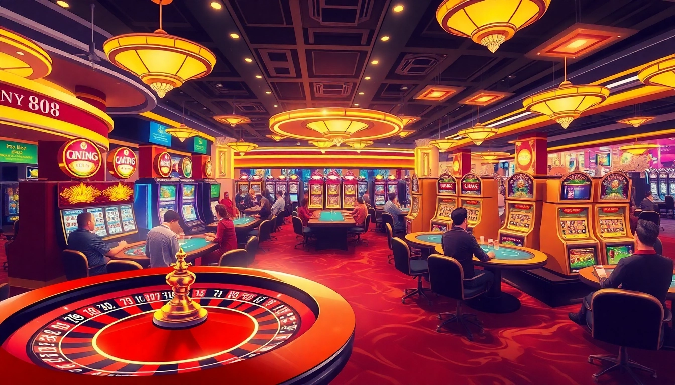 Experience Jun88 with lively casino tables, vibrant slots, and real players enjoying thrilling gambling action.