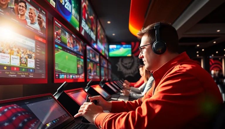 Engage in online Betting at a dynamic sportsbook, showcasing the thrill of live sports betting.