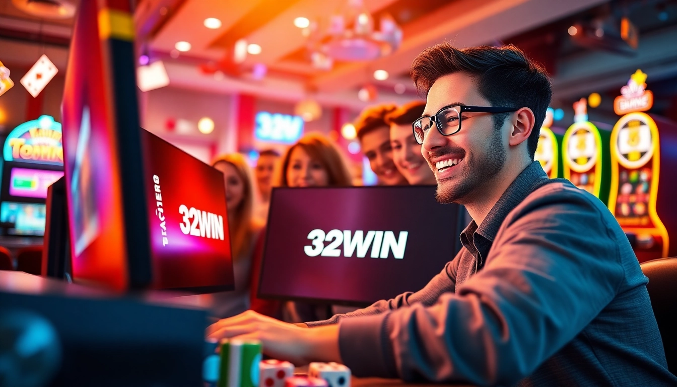 32WIN gaming platform showcasing diverse online gaming experiences.