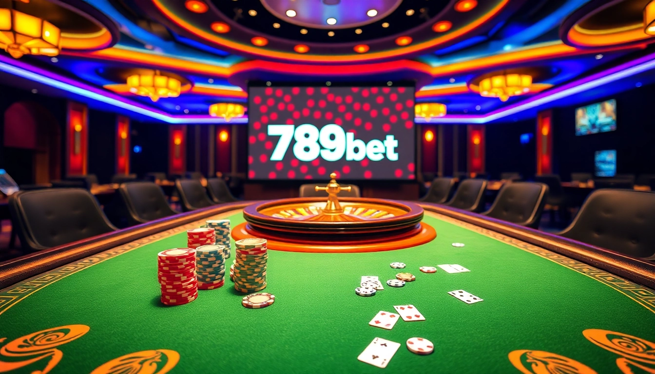 Experience thrilling games at 789bet with luxurious casino elements and vibrant energy.