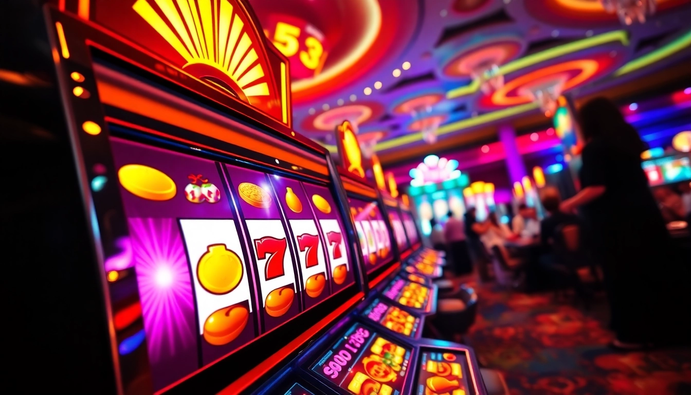 Menangkan slot gacor dengan mesin slot penuh warna dan suasana kasino yang meriah.