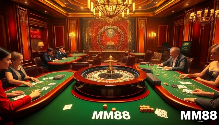 Experience the thrill of MM88 with exciting casino games at vibrant gaming tables.