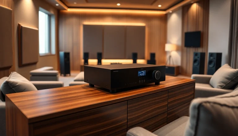 Experience the innovative Acoustic Revive rr888 device enhancing sound quality in a modern listening space.