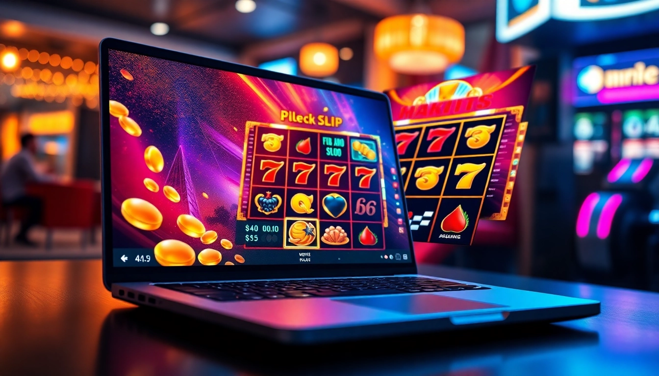 The hoki138 slot gaming scene showcasing vibrant graphics and excitement in an engaging online gaming interface.