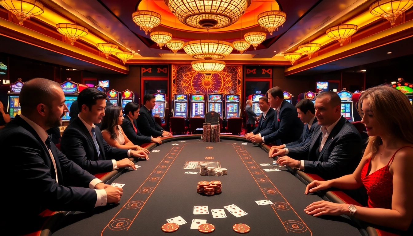 Players enjoying thrilling games at 789club's vibrant online casino, showcasing excitement and engagement.
