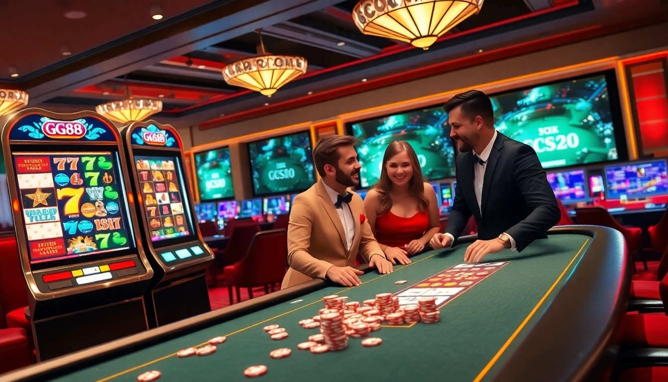 Engage with link GG88 while winning at a luxurious casino table with modern gaming equipment.