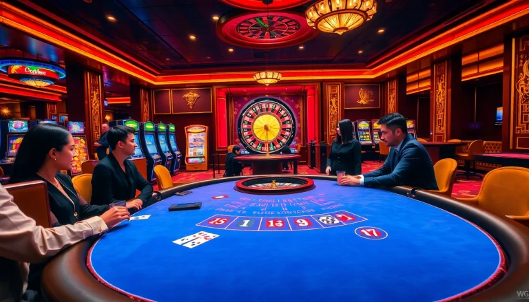 Experience high-stakes gaming at win678 with a vibrant casino ambiance.