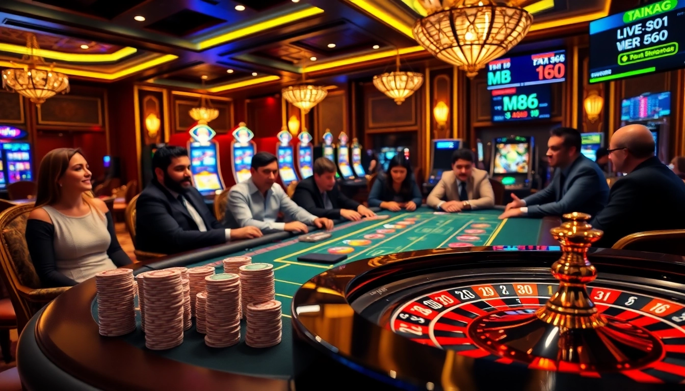 Experience exciting gambling at MB66 with vibrant poker tables and live betting.