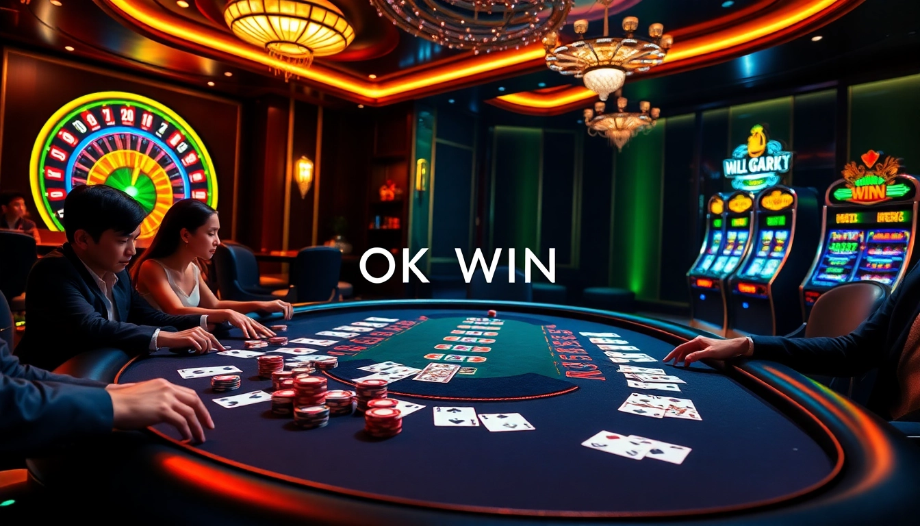 Experience the excitement of OK WIN with thrilling casino games and vibrant poker action.
