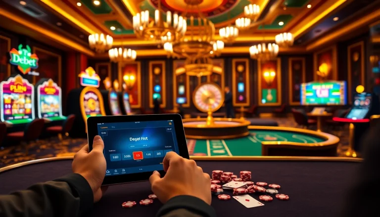 Play on the exciting platform https://debet.hot/ with vibrant casino tables and luxury betting options.