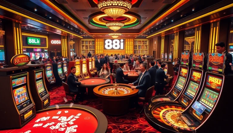 Players reveling in a thrilling game at 88i's prestigious online casino.