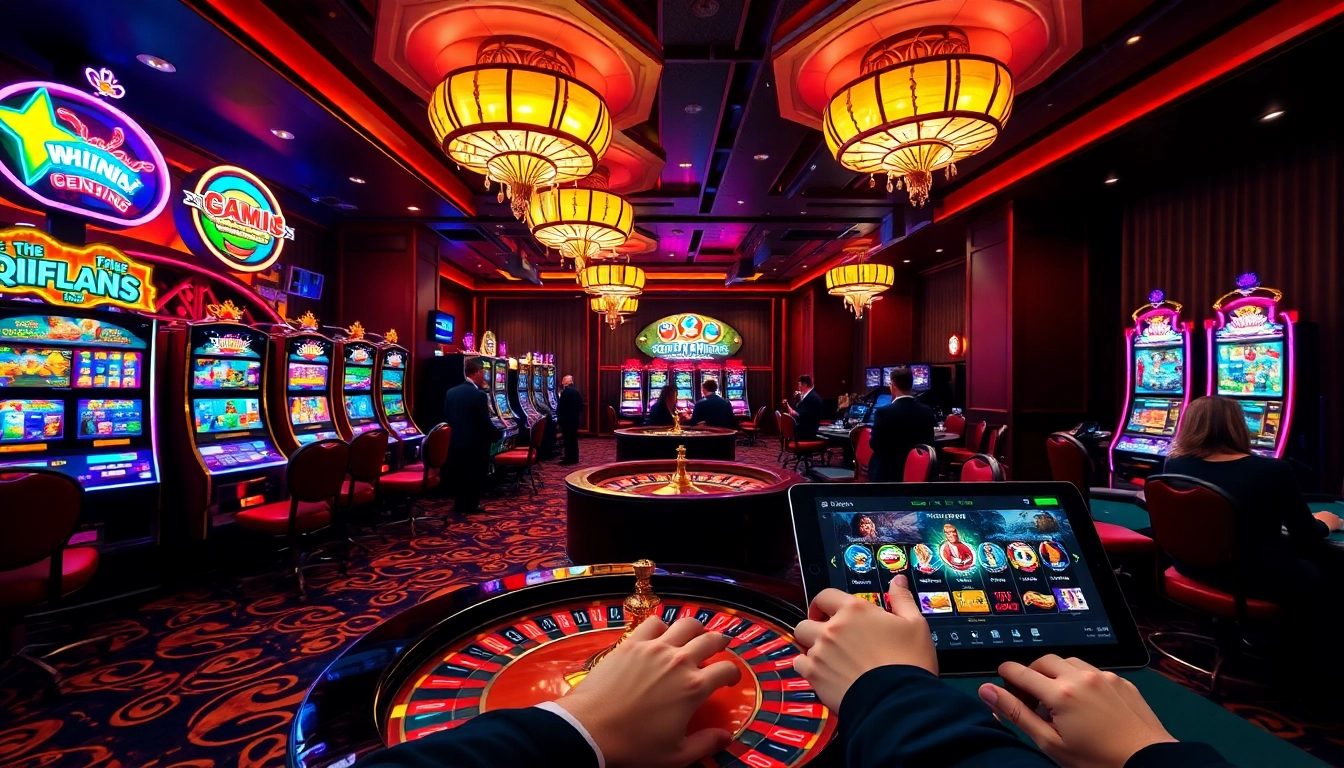 Experience thrilling slot games and strategies with qqmacan in a luxurious casino setting.
