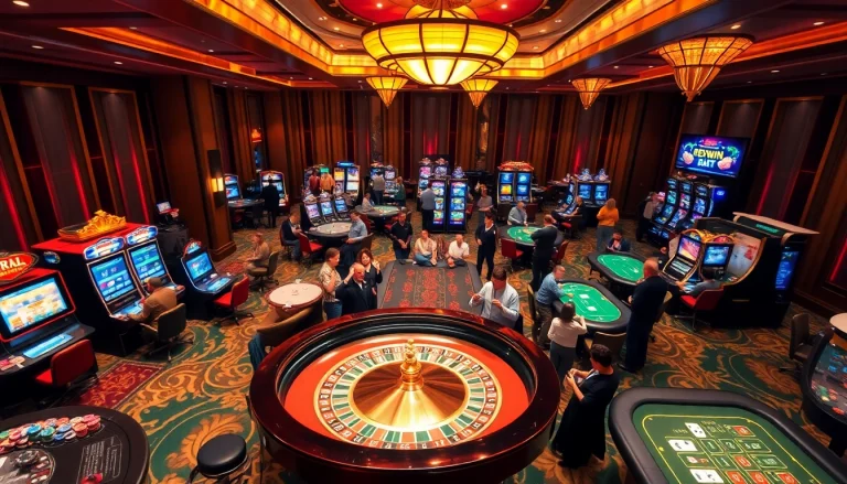 Excited players engaging at the roulette table in a 789win đăng nhập casino atmosphere.