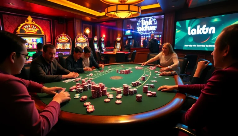 Experience thrilling betting opportunities with link okfun at a luxurious casino table.